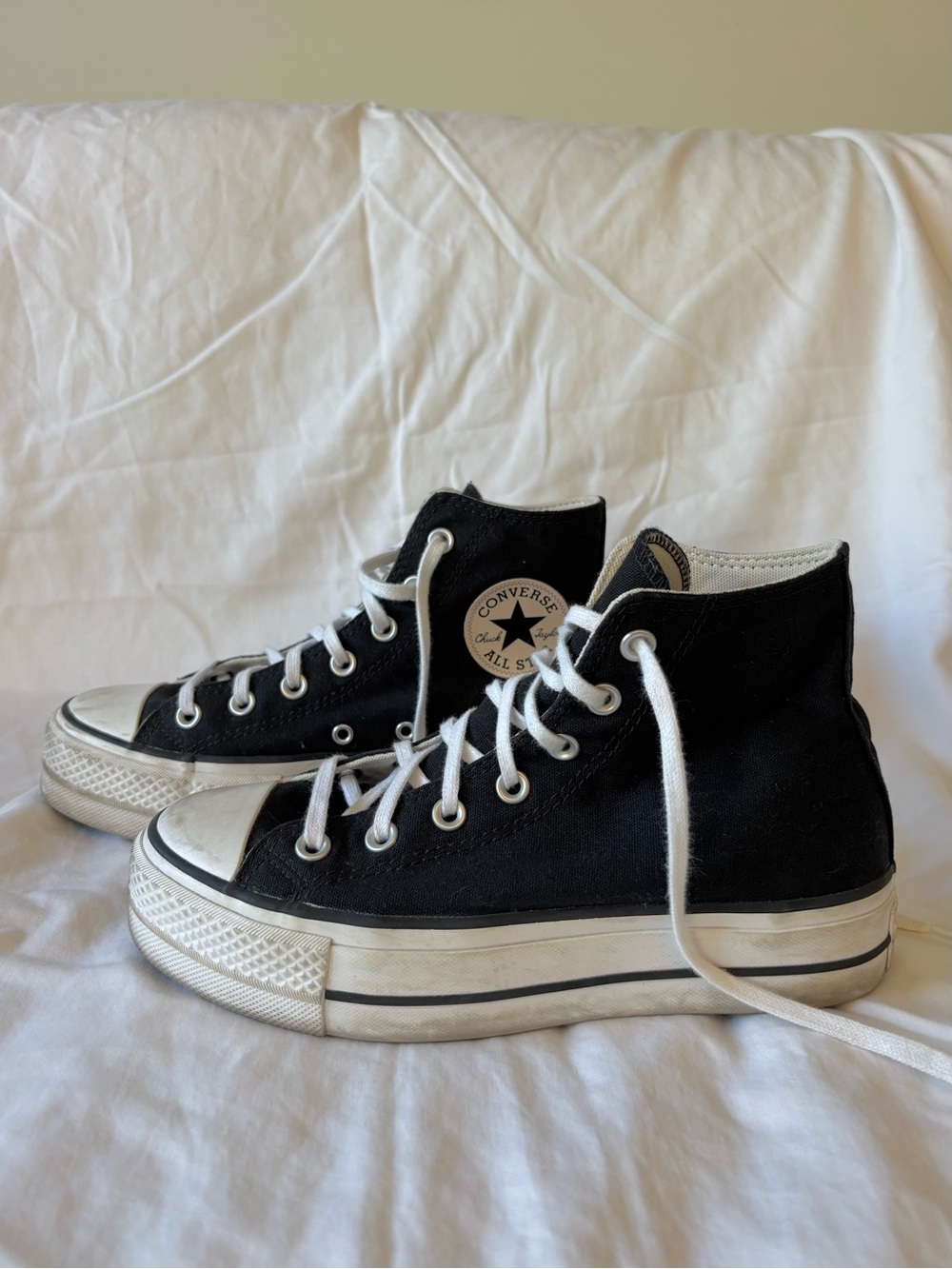 Converse Platform High Top Sneakers - Black and White